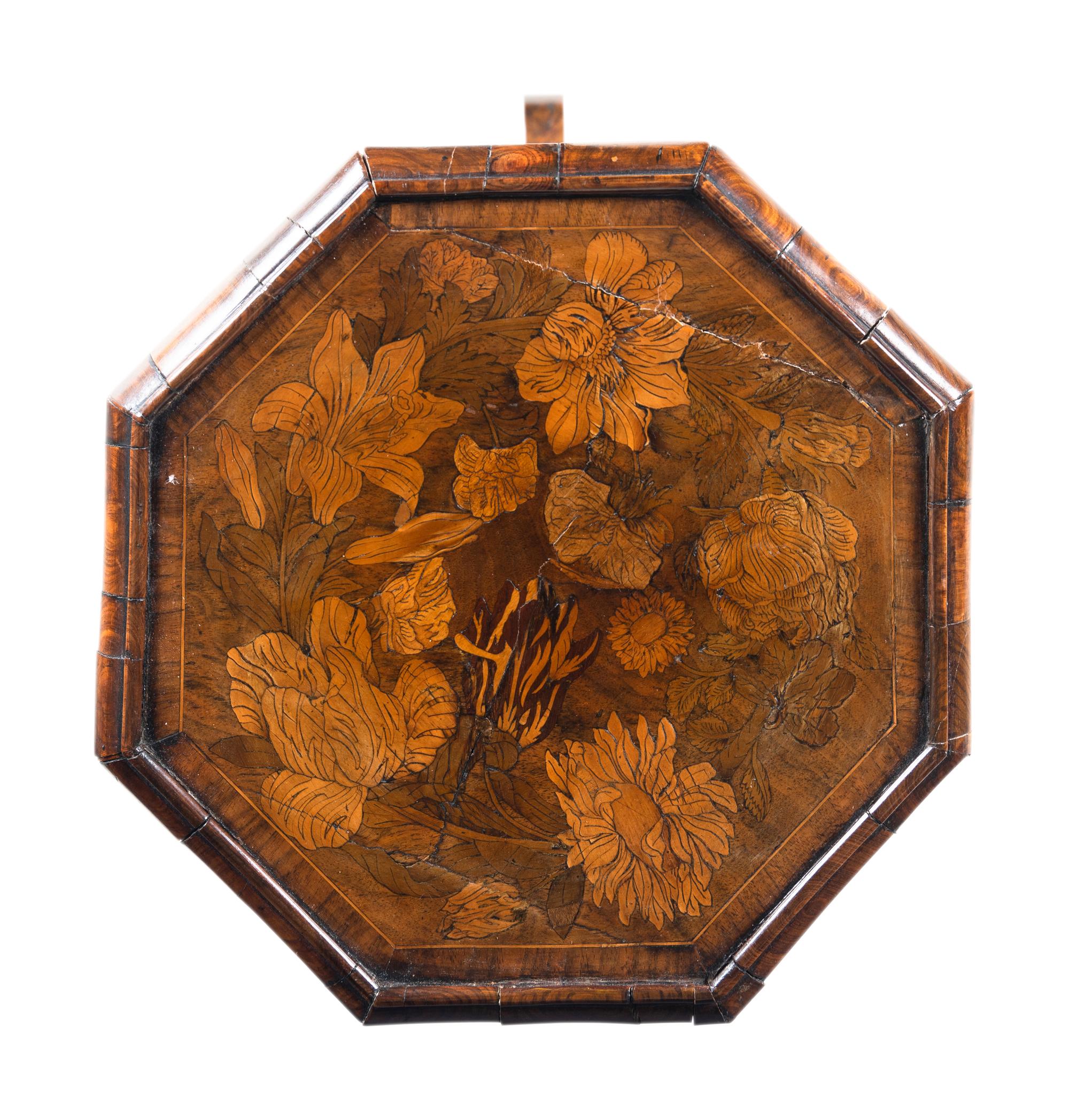 A Dutch Marquetry Kettle Stand