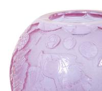 A Moser Art Deco Amethyst Glass Vase by Heinrich Hussman (1899-1982)