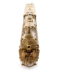 A United Scale Models Brass HO-Gauge 4-8-4 Locomotive and Tender
