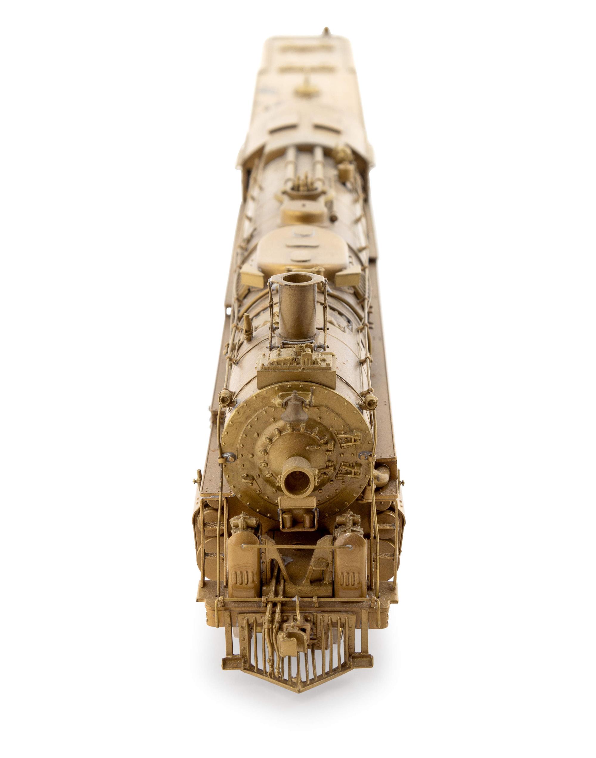 A United Scale Models Brass HO-Gauge 4-8-4 Locomotive and Tender