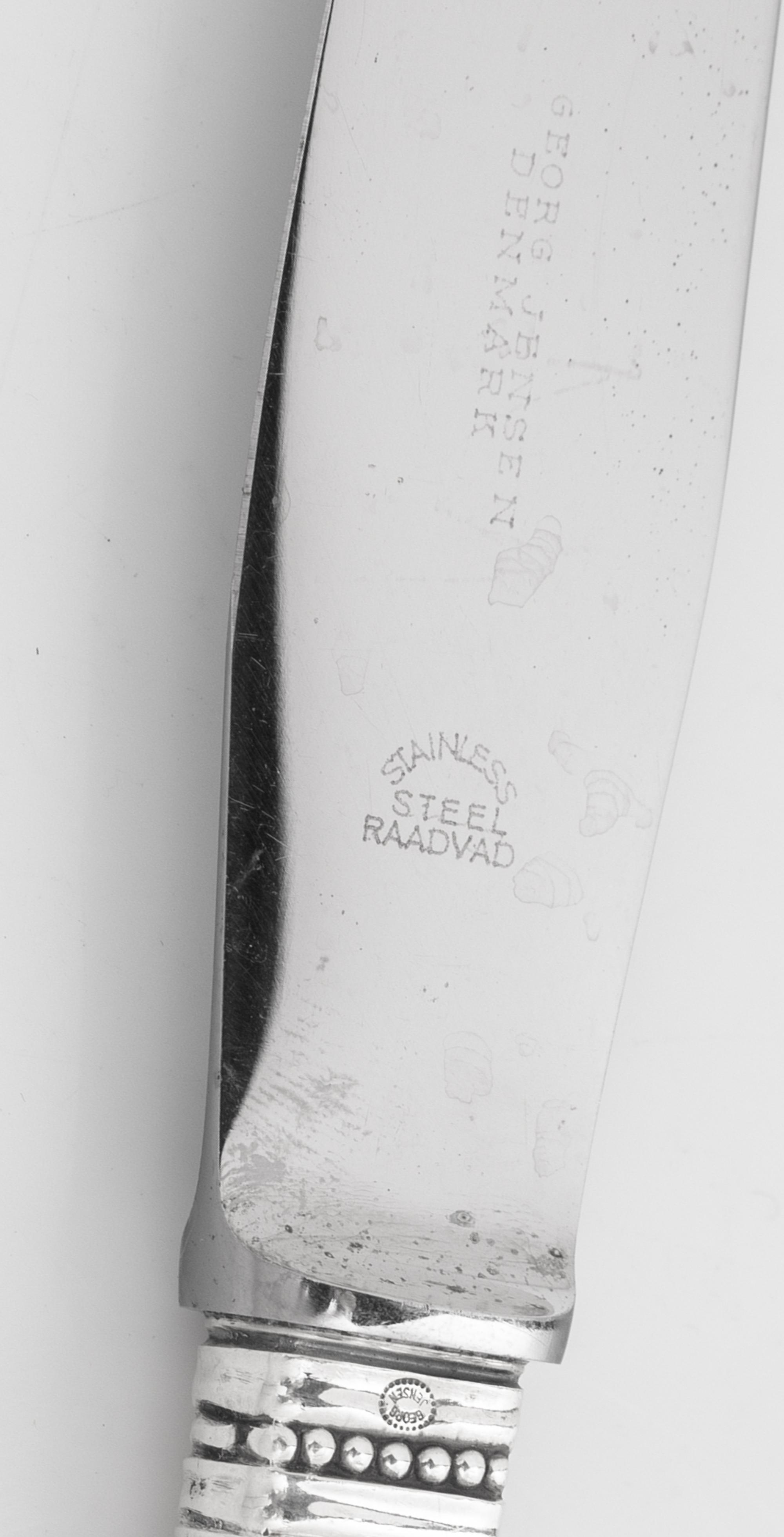 A Georg Jensen Acanthus Silver Flatware Service
