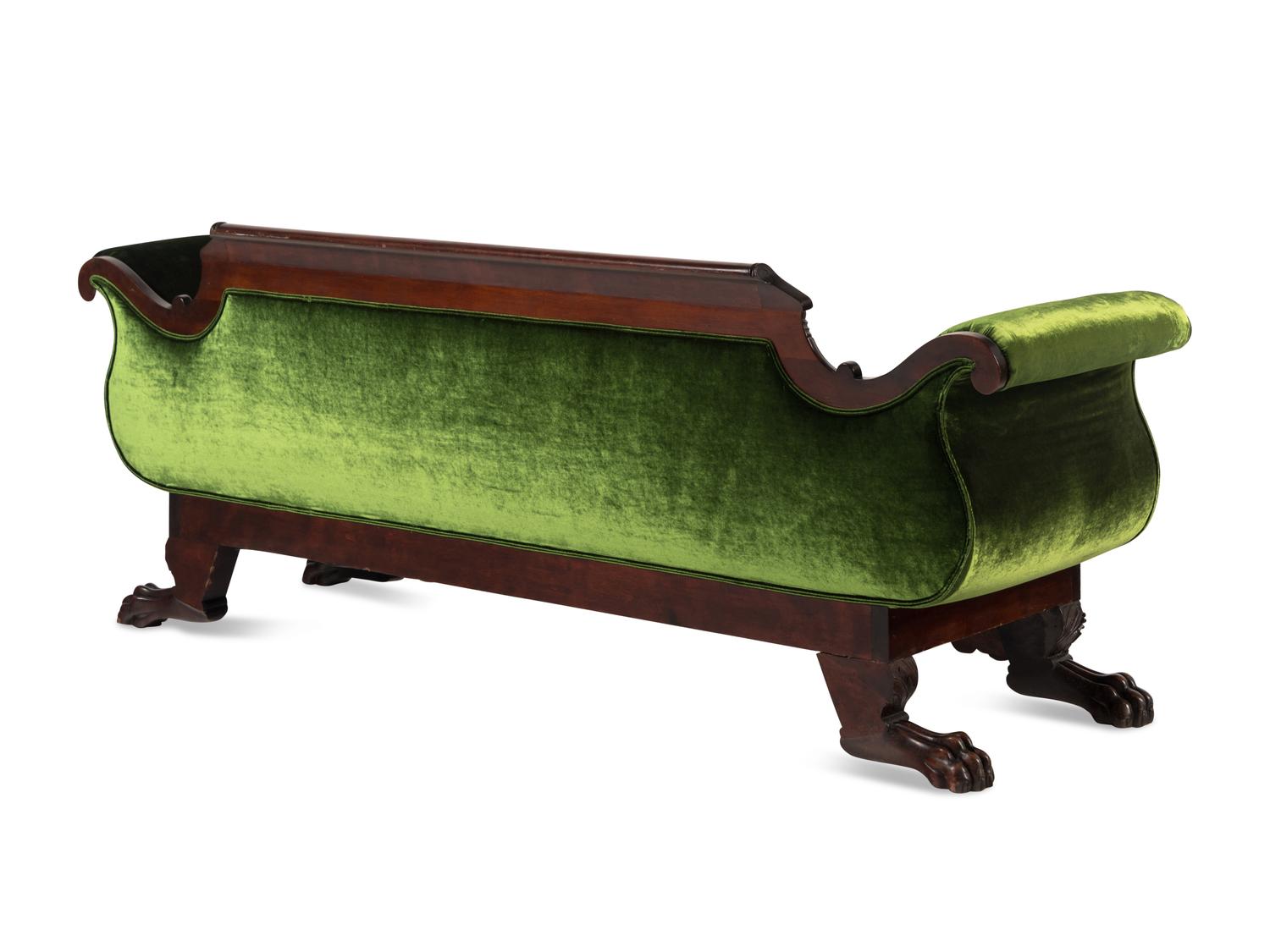A Classical Carved Mahogany Sofa