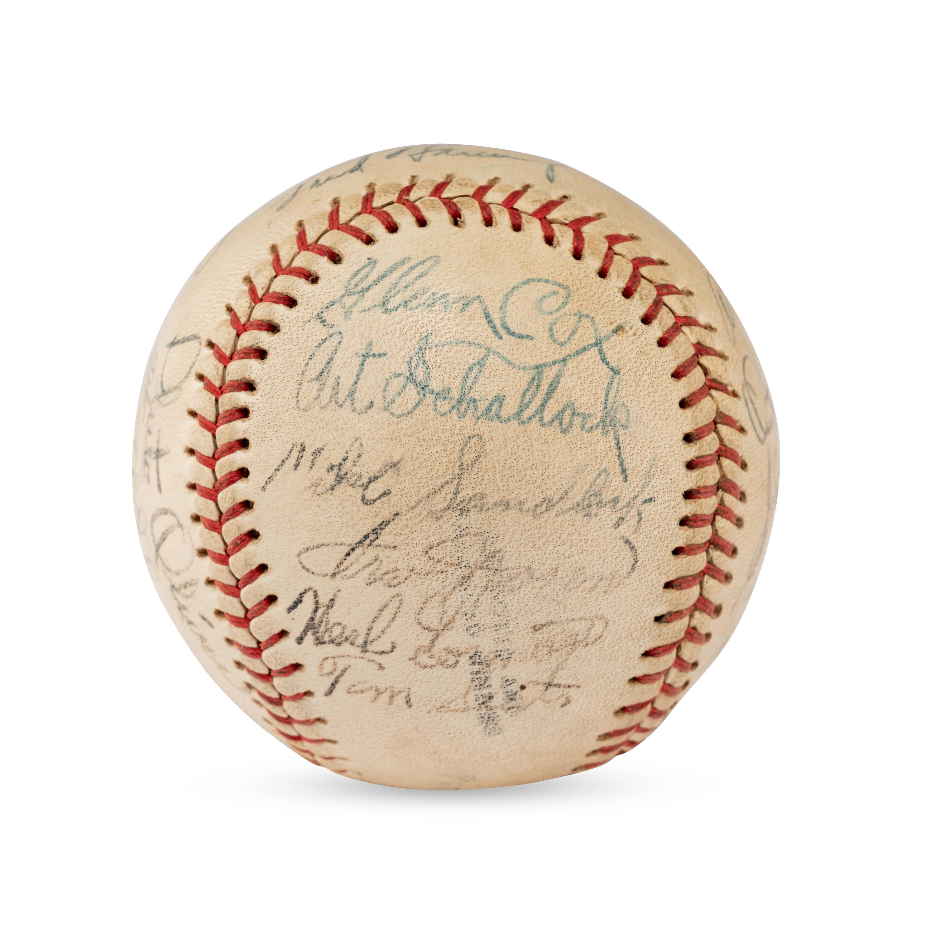 A 1949 Hollywood Stars Team Signed Autograph Baseball