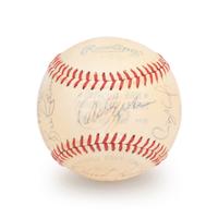 A 1979 Boston Red Sox Team Signed Autograph Baseball with 20 Signatures Including Ted Williams (Beckett Authentication Services BAS Certified),