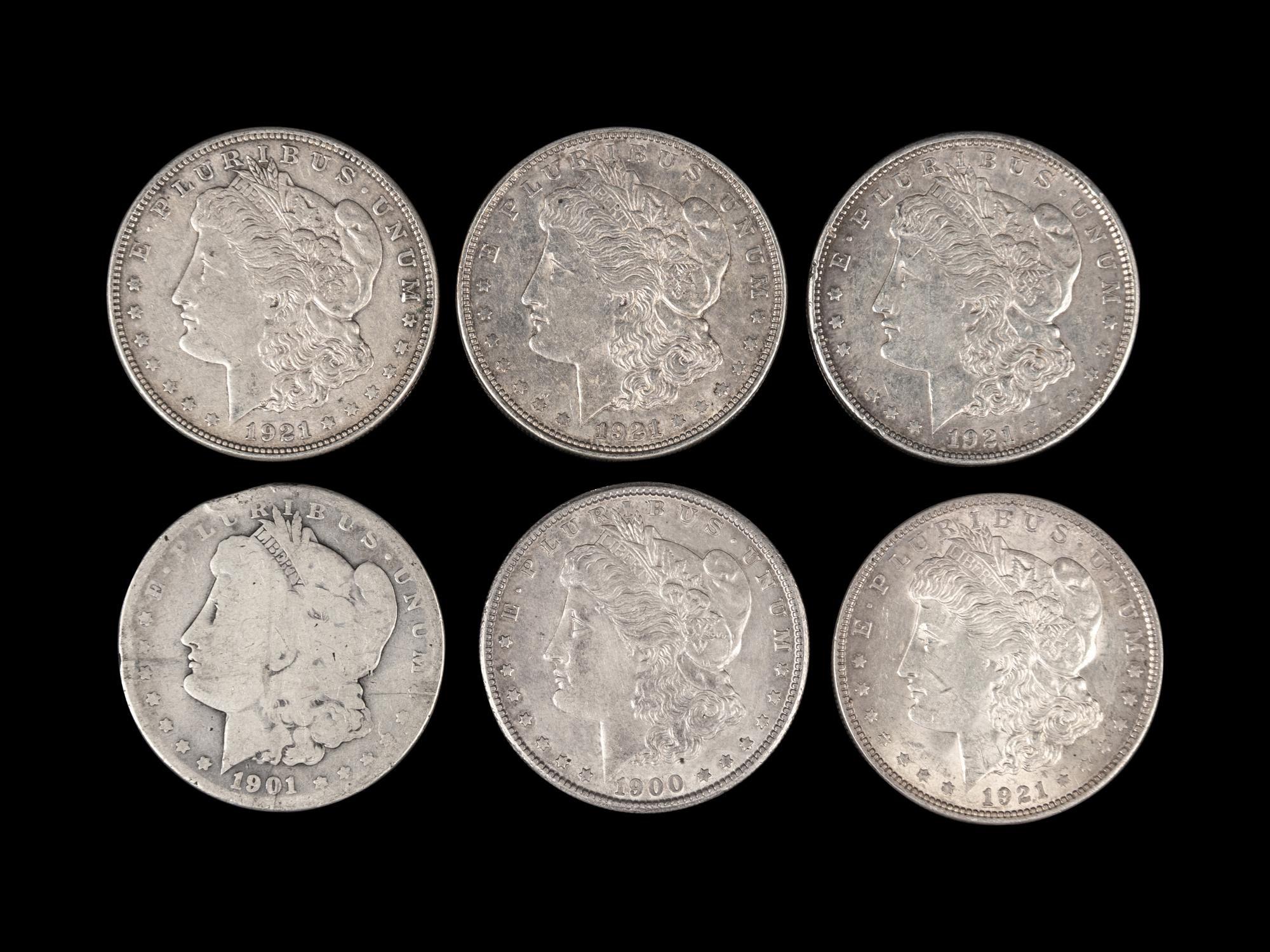 Forty Morgan $1 Coins