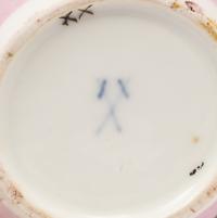 A Meissen Lilac-Ground Porcelain Teapot and Cover