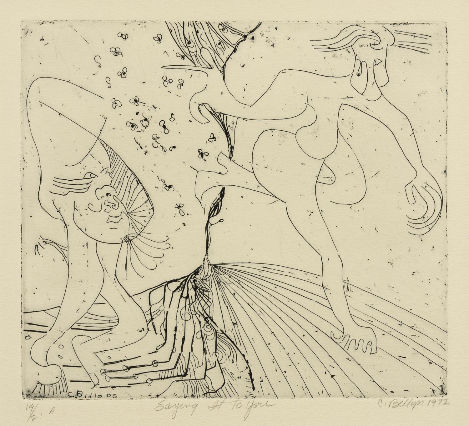 Camille Billops, (American, b. 1933), Saying It To You, 1972