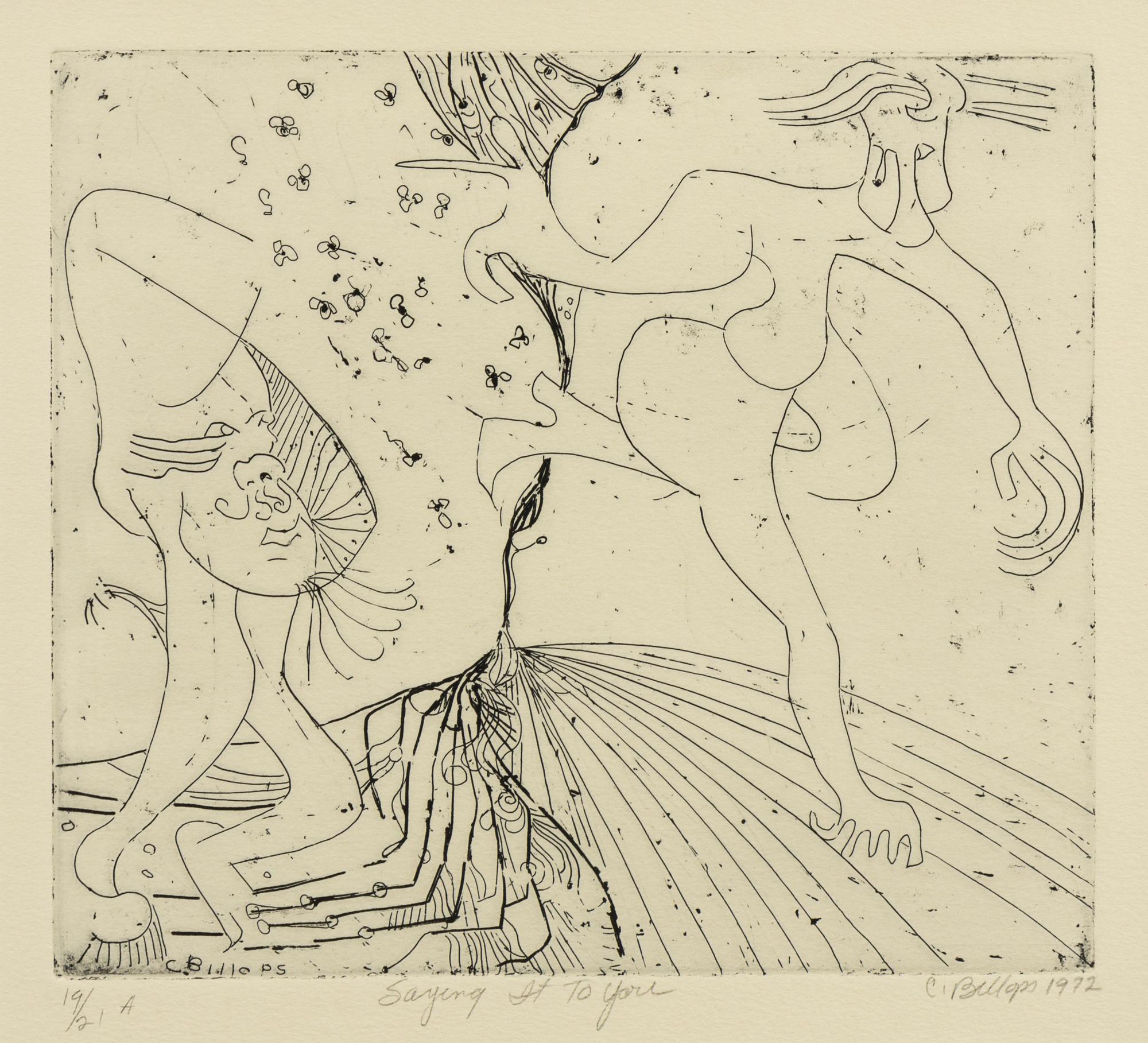 Camille Billops, (American, b. 1933), Saying It To You, 1972