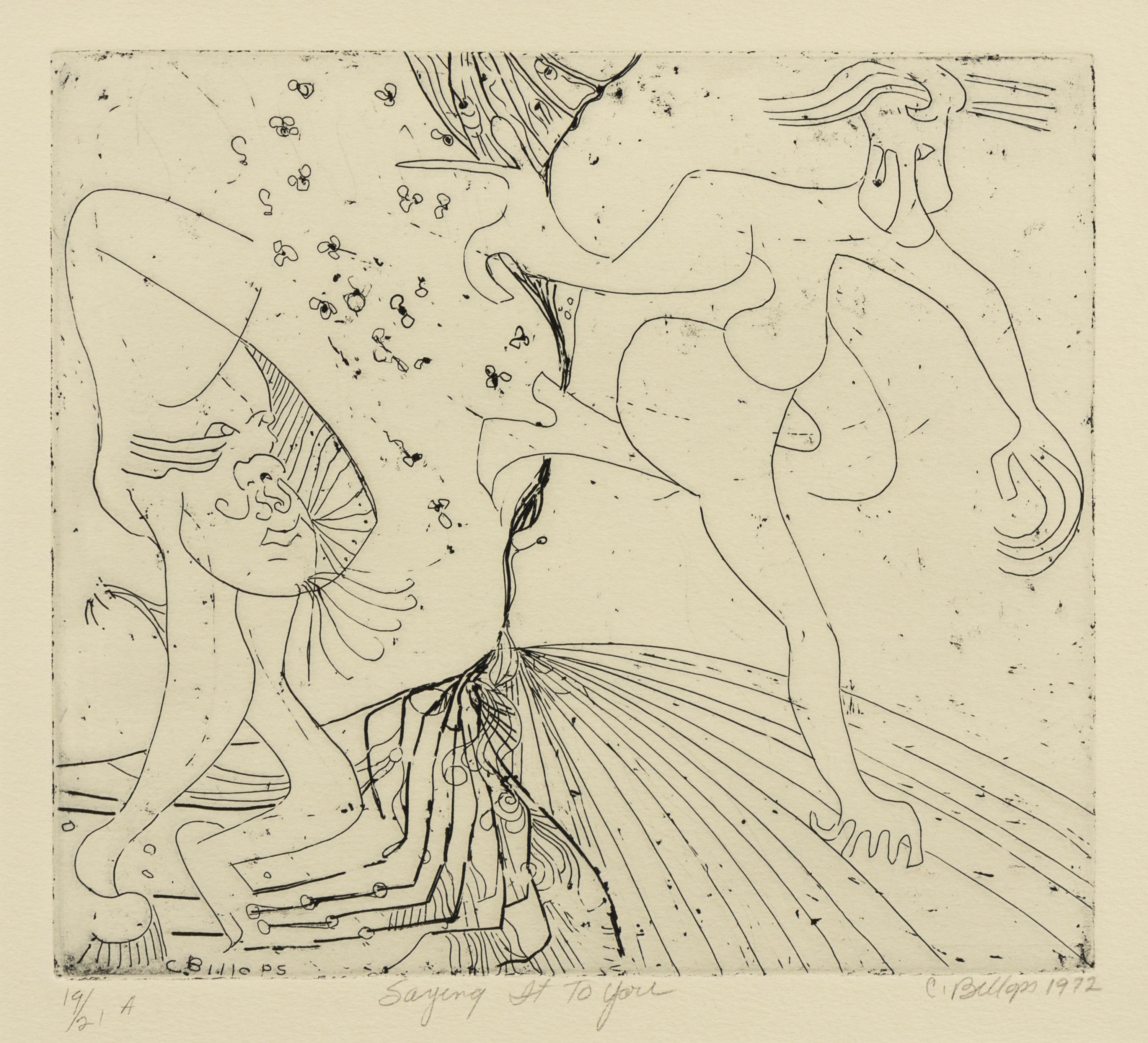 Camille Billops, (American, b. 1933), Saying It To You, 1972
