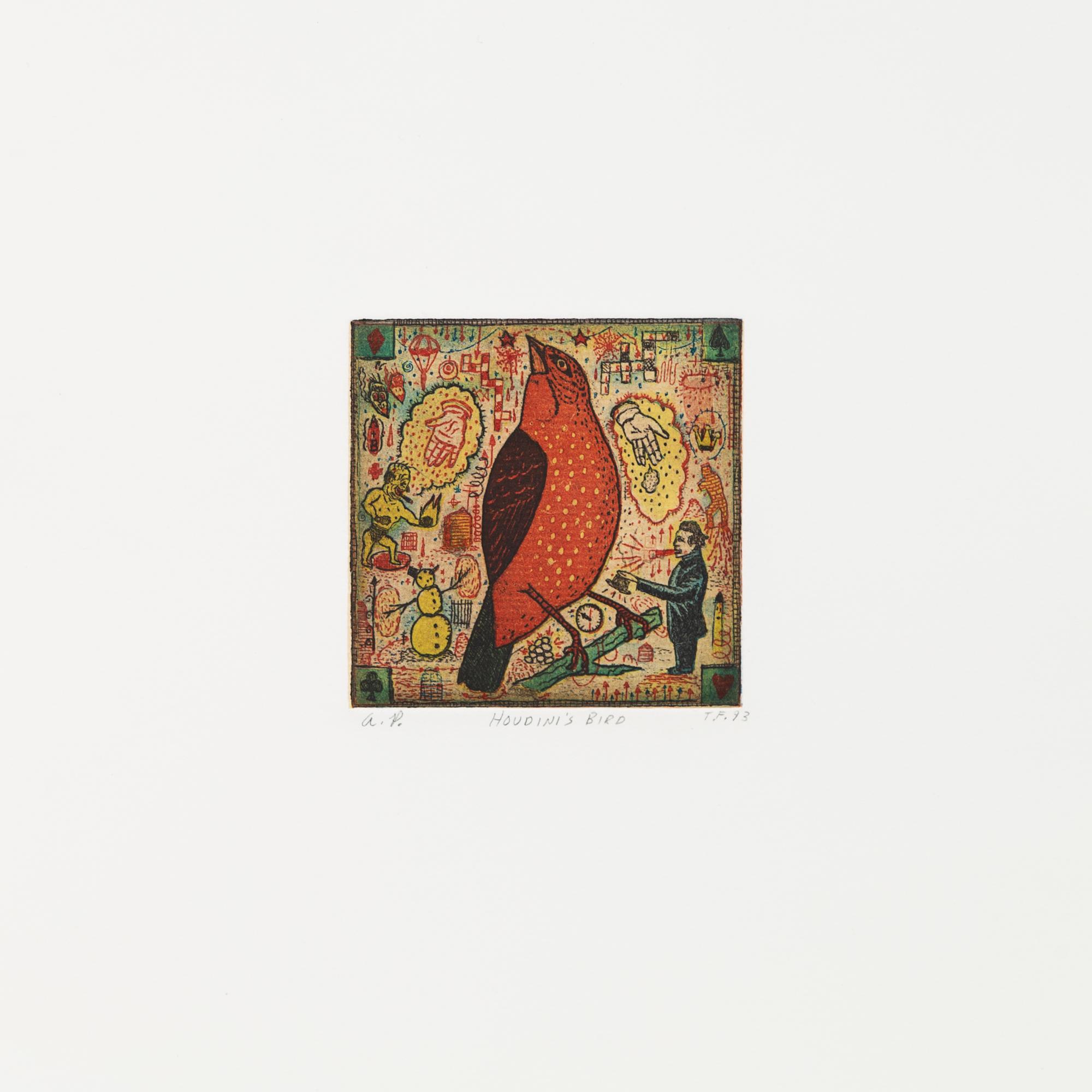 Tony Fitzpatrick, (American, b. 1958), Birds, 1993-94 (a group of 13)