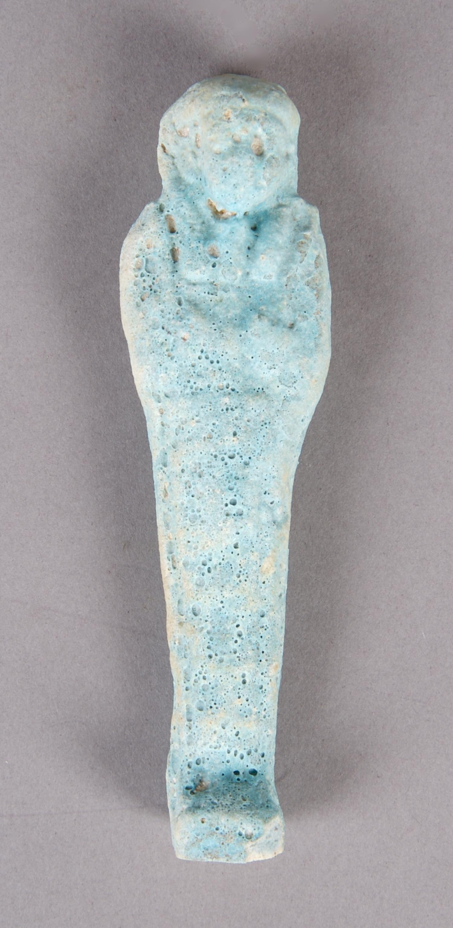 An Egyptian Faience Ushabti, Height 4 inches.