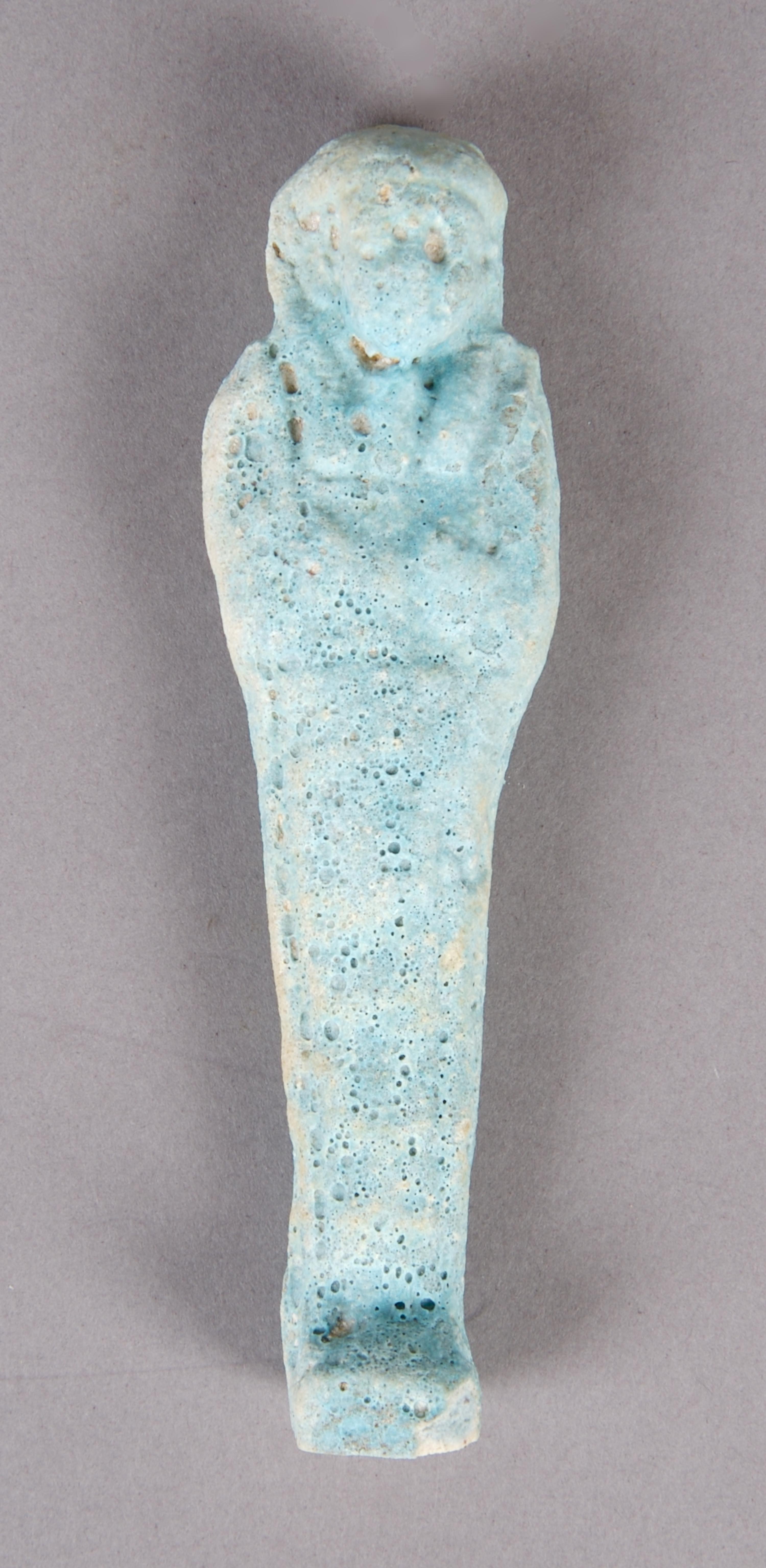 An Egyptian Faience Ushabti, Height 4 inches.