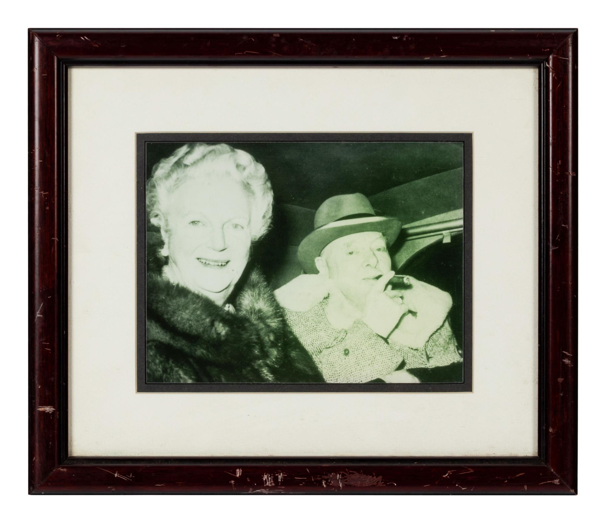 A Group of Six Photographs of Notable Politicians Formerly Displayed at Mike Ditka’s Restaurant