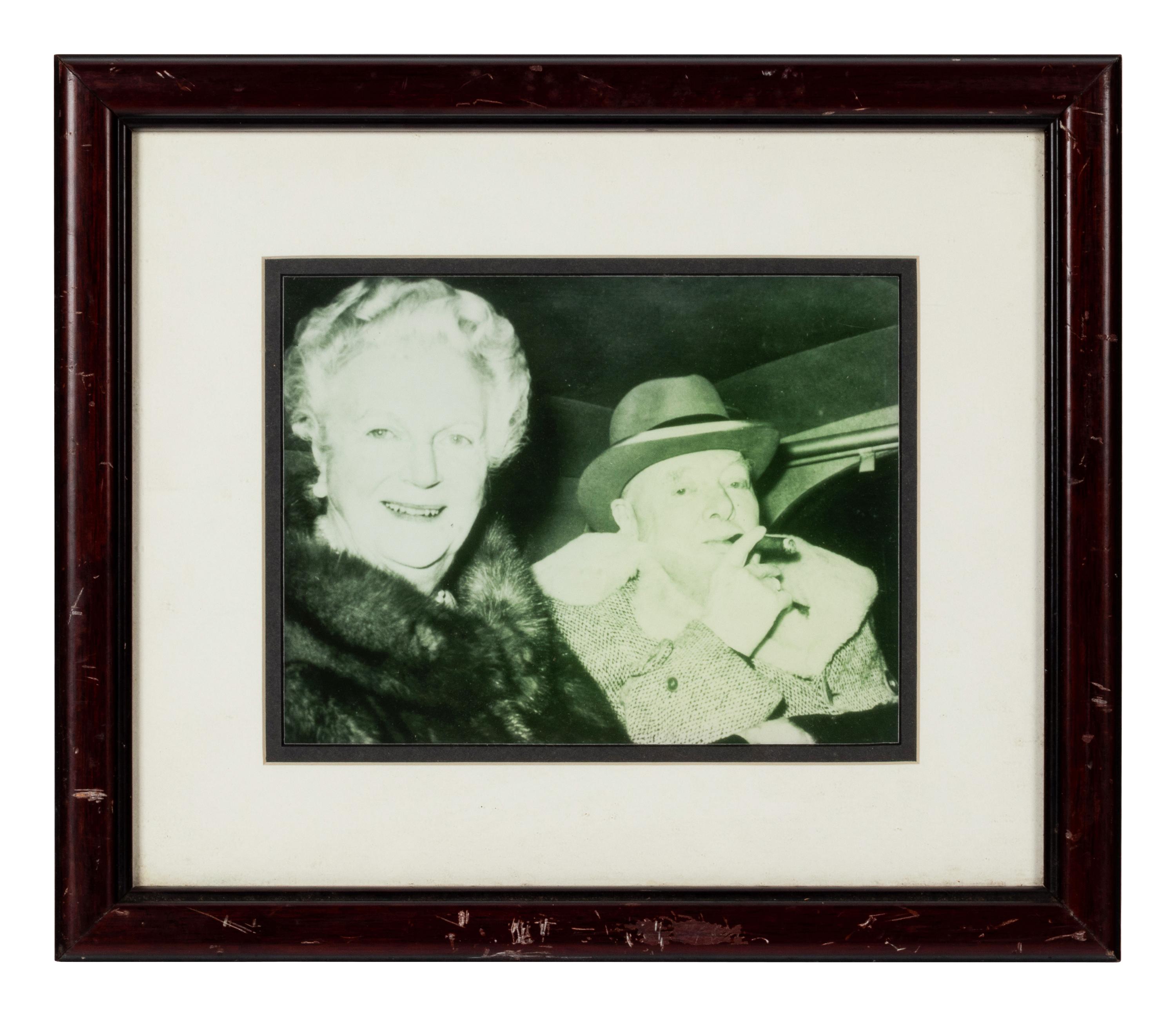 A Group of Six Photographs of Notable Politicians Formerly Displayed at Mike Ditka’s Restaurant