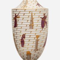 Gio Ponti "La Passeggiata Archeologica" Urn, Richard-Ginori, Italy, circa 1927