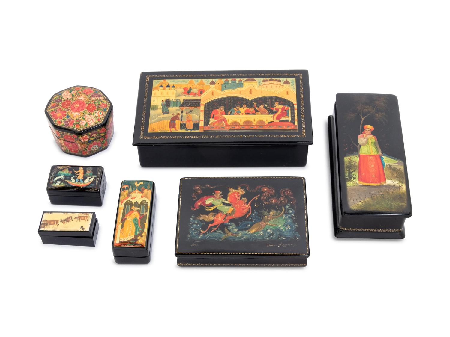 A Collection of Lacquer Boxes