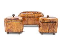 Three Regency Tortoiseshell Tea Caddies