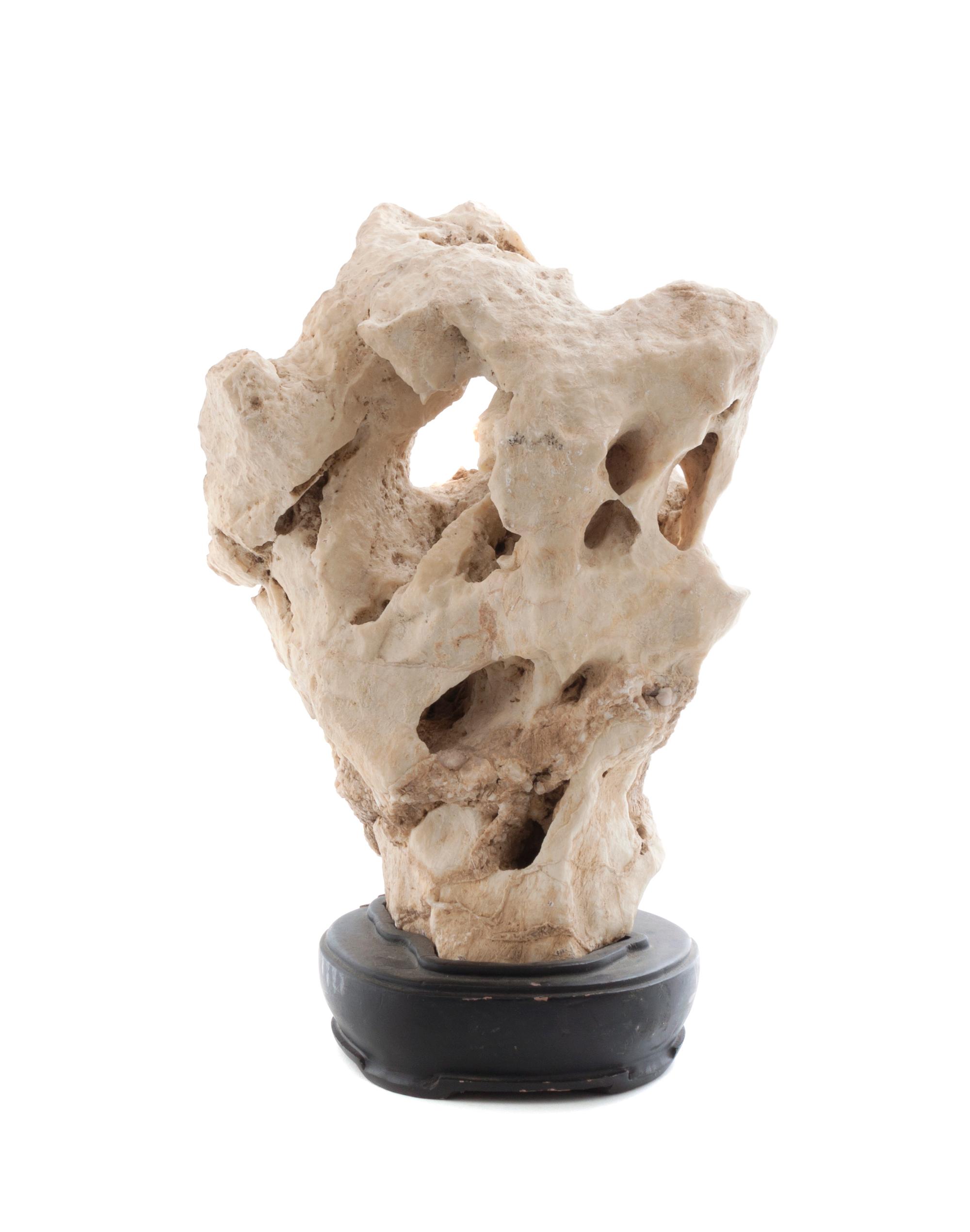 A Chinese Scholar's Rock Height of stone 11 inches.