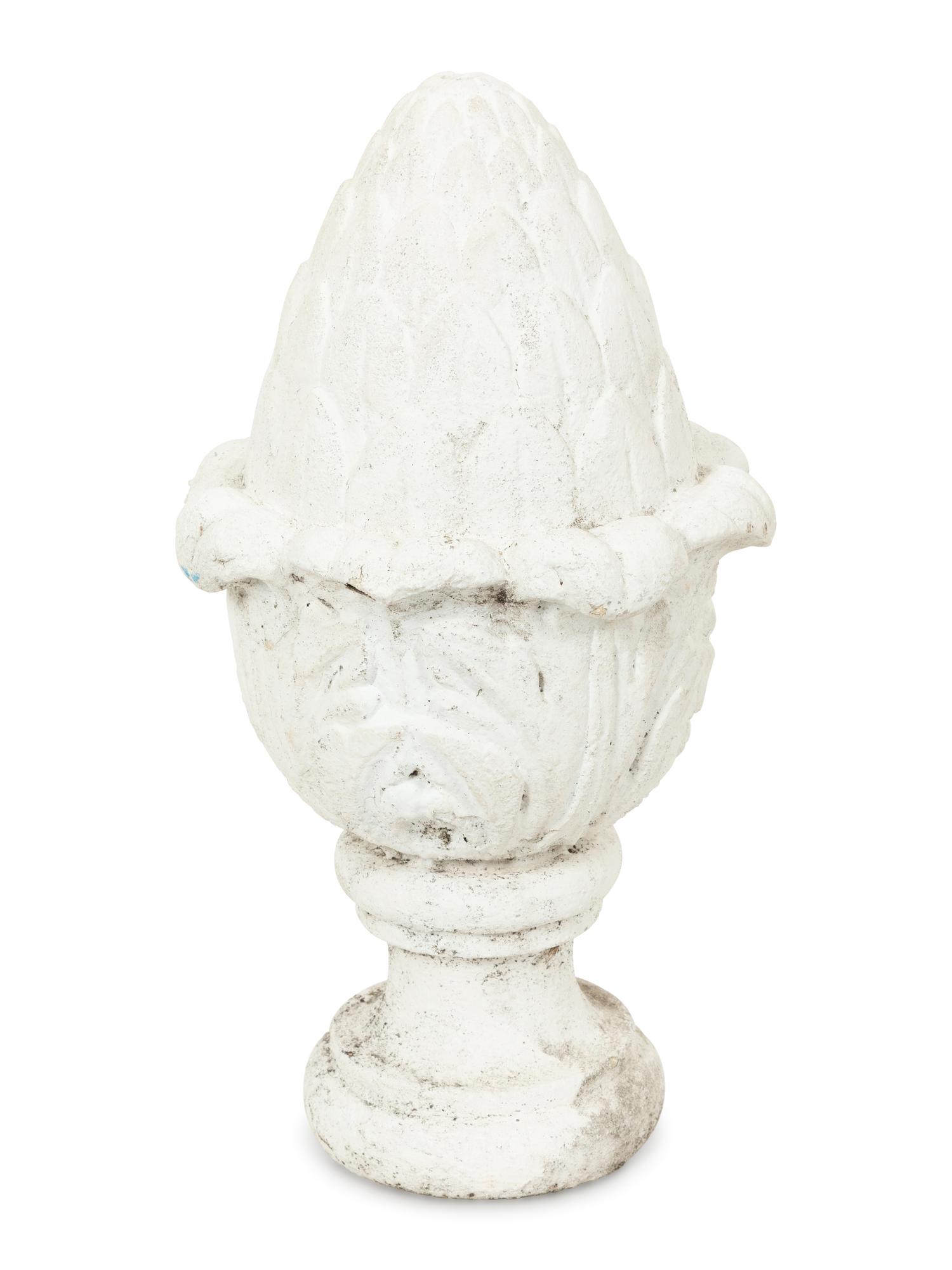 A Cast Stone Fountain Finial