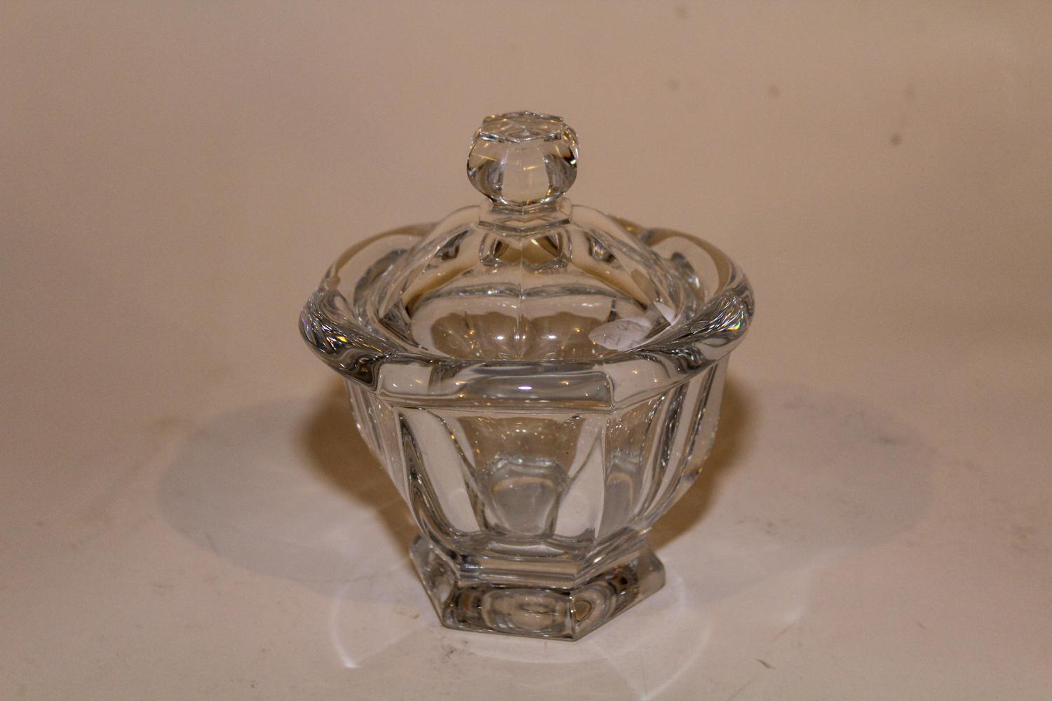 A Baccarat Glass Covered Bowl Height 5 3/4 inches. — 20TH CENTURY