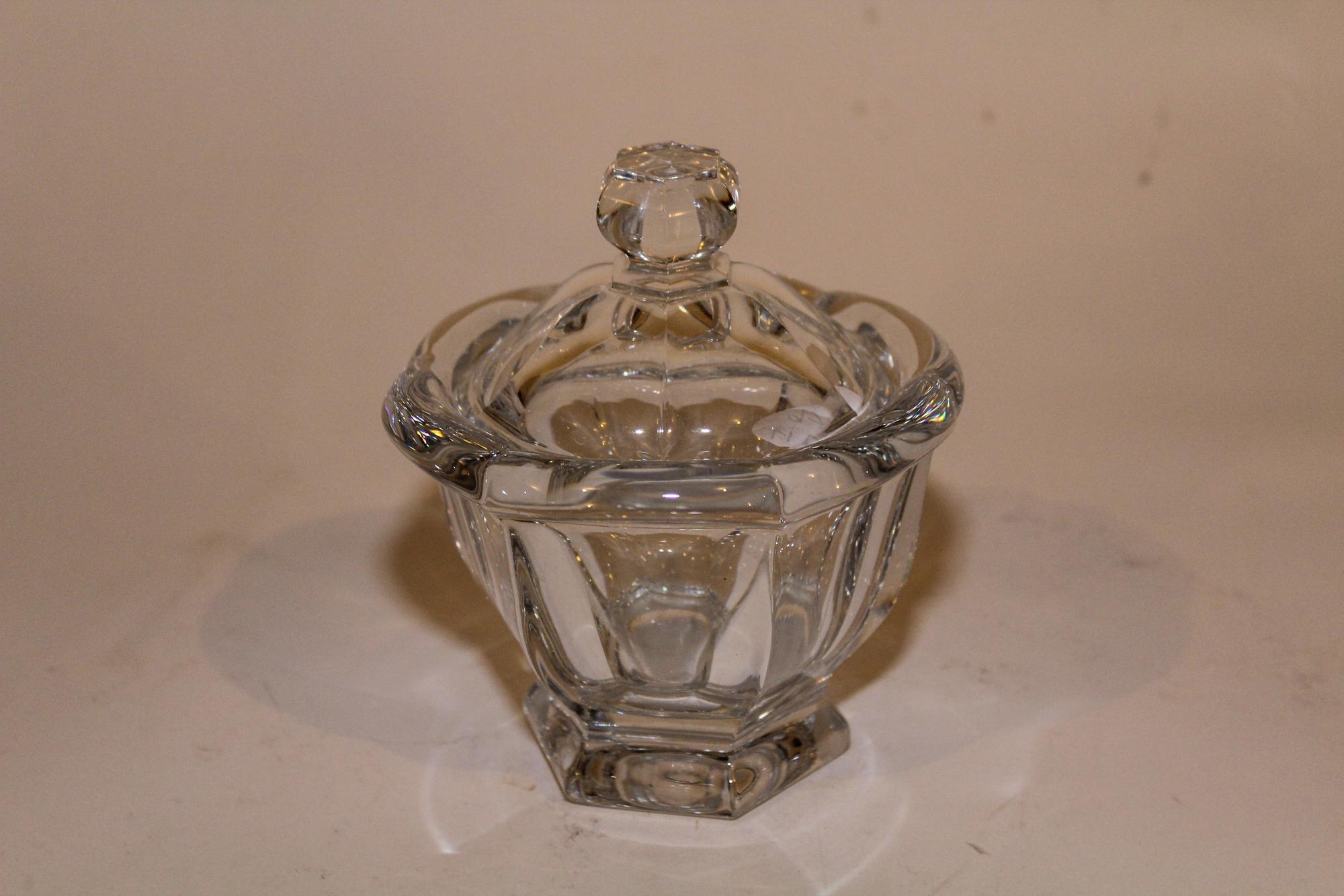 A Baccarat Glass Covered Bowl Height 5 3/4 inches. — 20TH CENTURY
