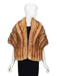 CARMEN MARC VALVO, GOLDEN SABLE SHAWL