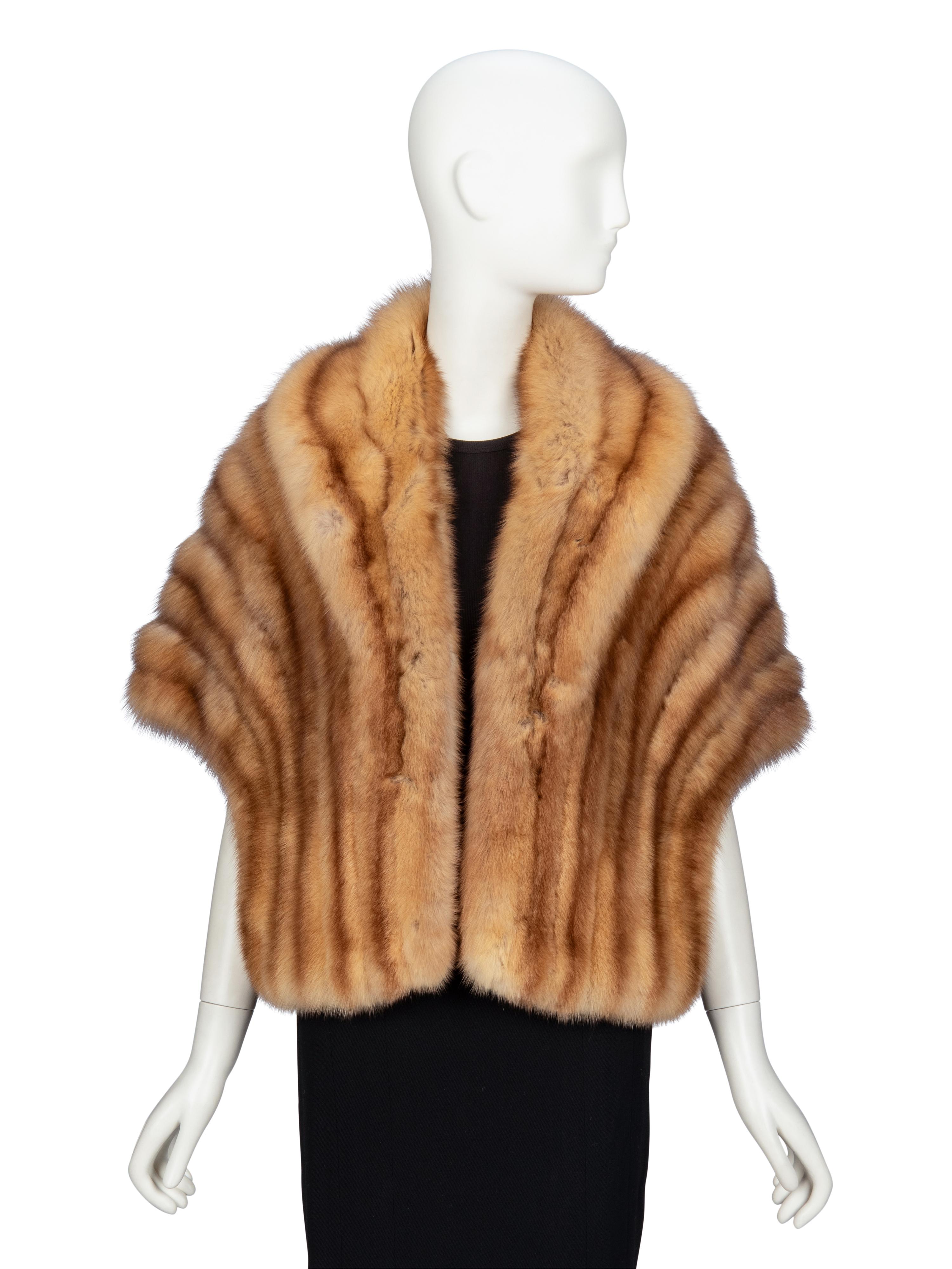 CARMEN MARC VALVO, GOLDEN SABLE SHAWL