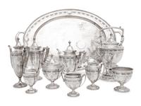 An American Silver Ten-Piece Tea and Coffee Service