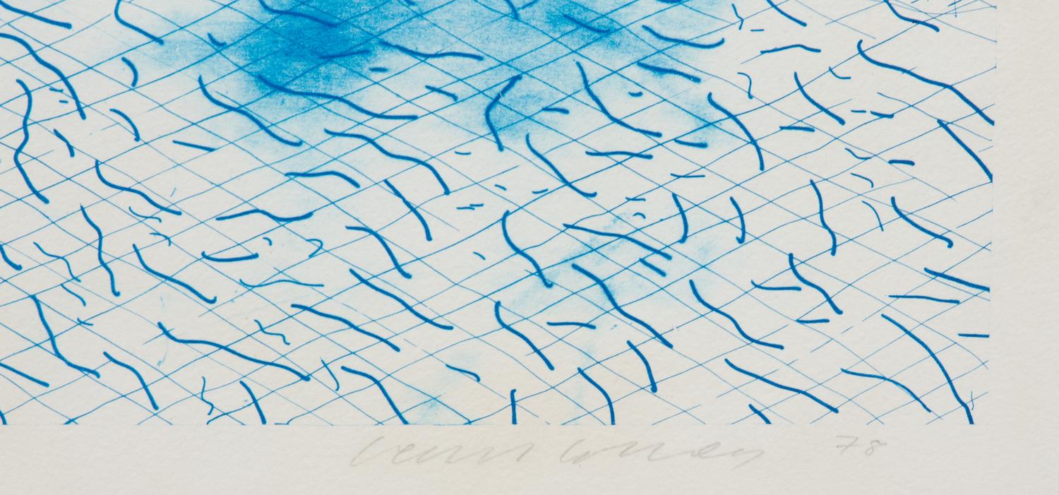 Lithograph of Water Made of Lines, 1978-1980