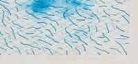 Lithograph of Water Made of Lines, 1978-1980