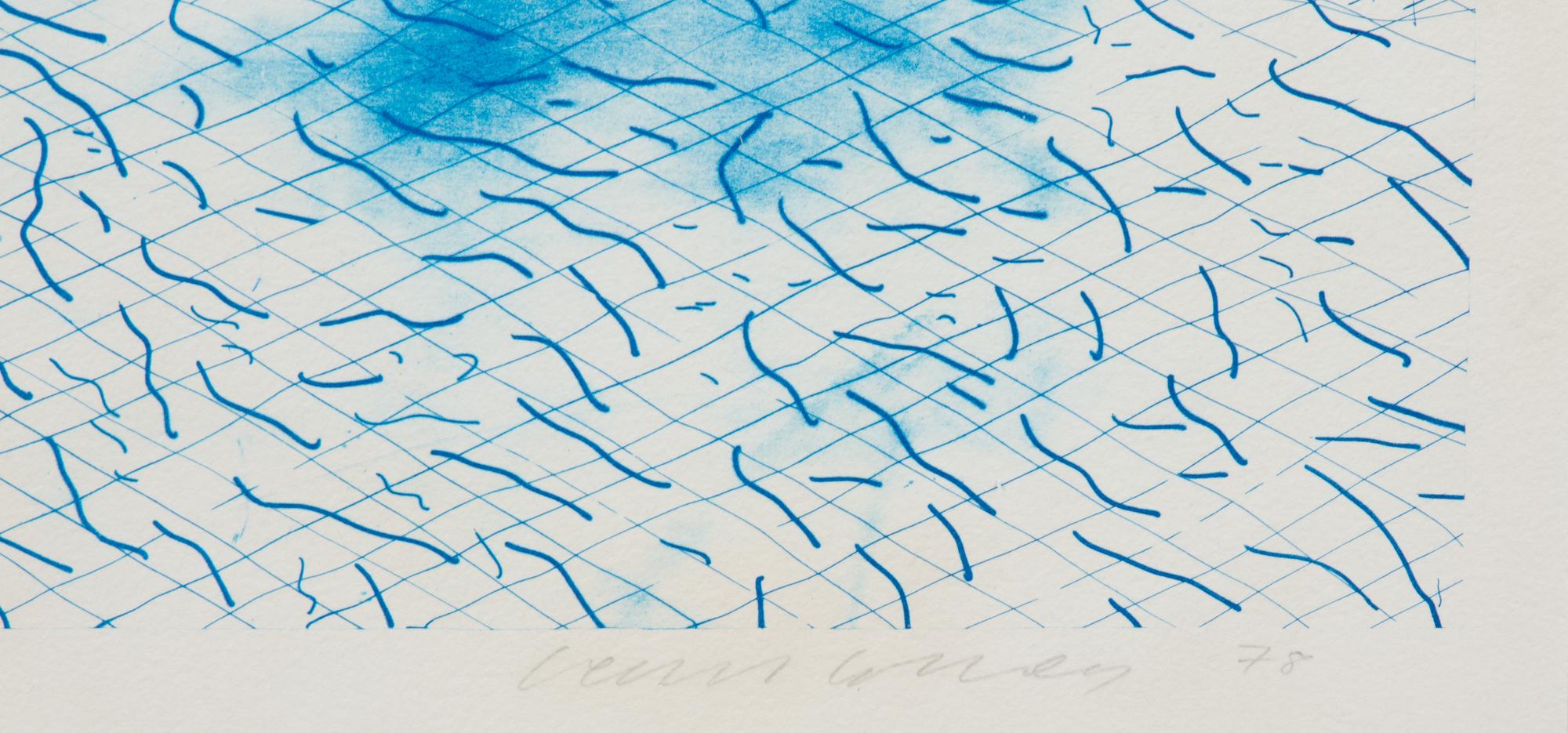Lithograph of Water Made of Lines, 1978-1980
