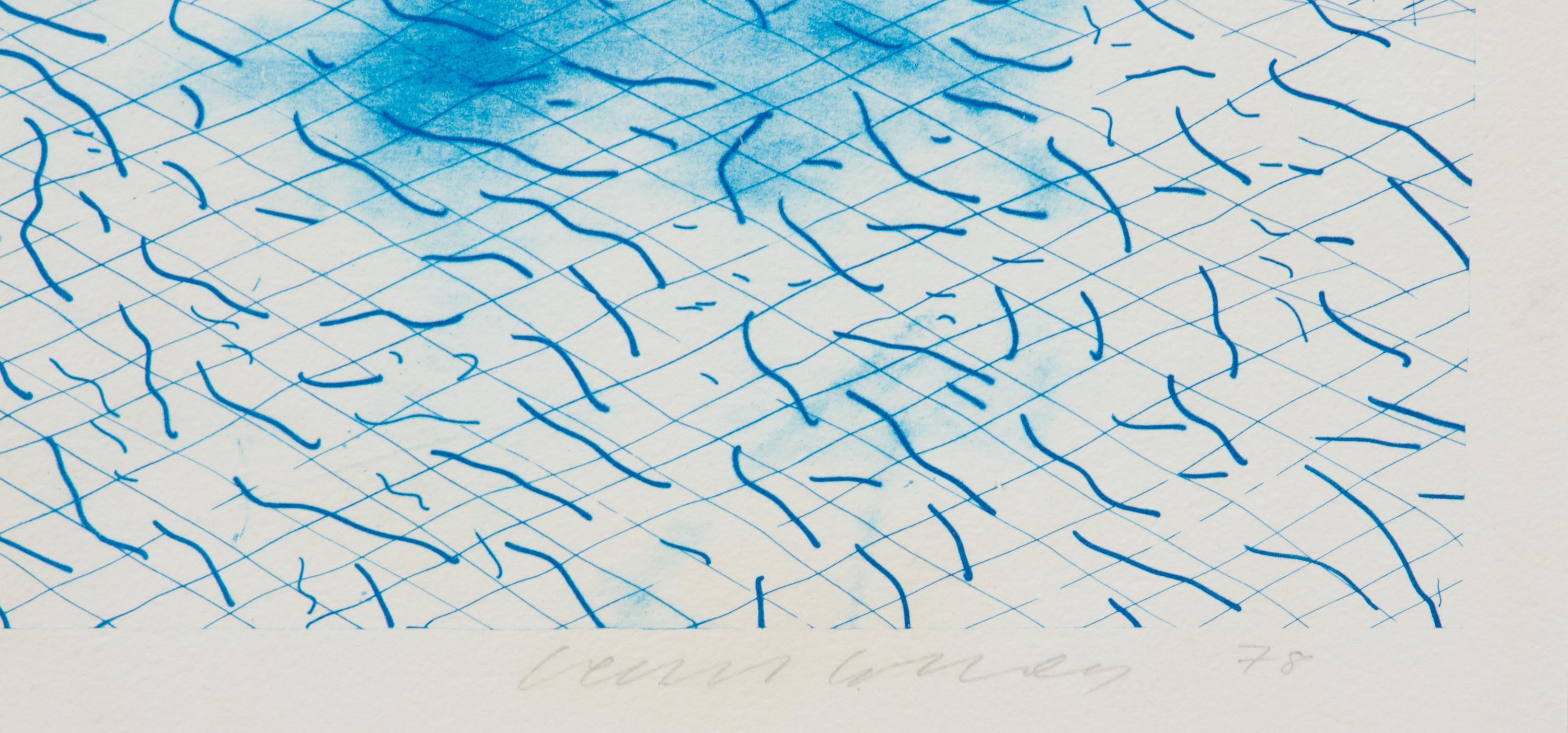 Lithograph of Water Made of Lines, 1978-1980