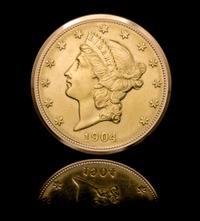 A Concealed US $20 Gold Coin Watch, Gubelin,