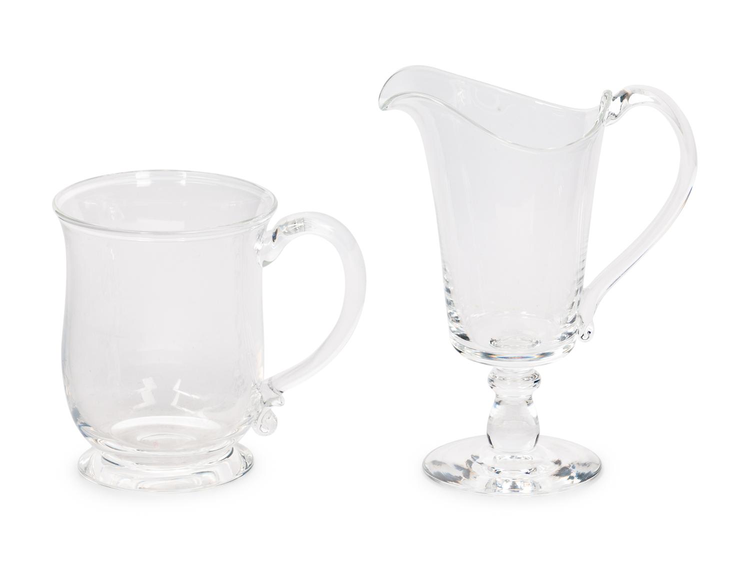 Two Steuben Glass Table Articles
