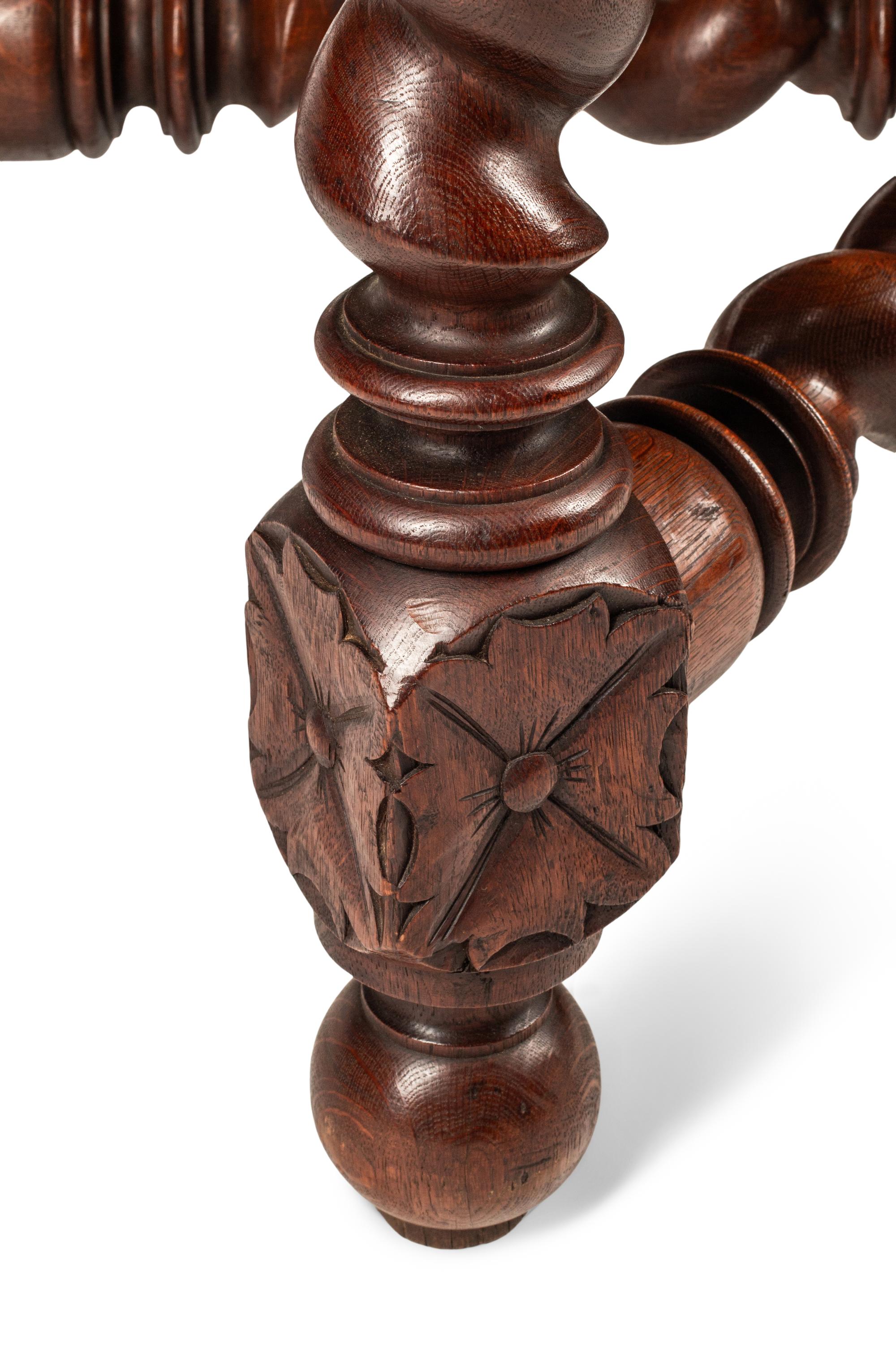 A Louis XIII Style Oak Side Table