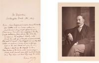 HARDY, Thomas (1840-1928). Autograph poetic manuscript signed ("Thomas Hardy"), a fair copy of "The Departure", Southampton Docks, October 1899.