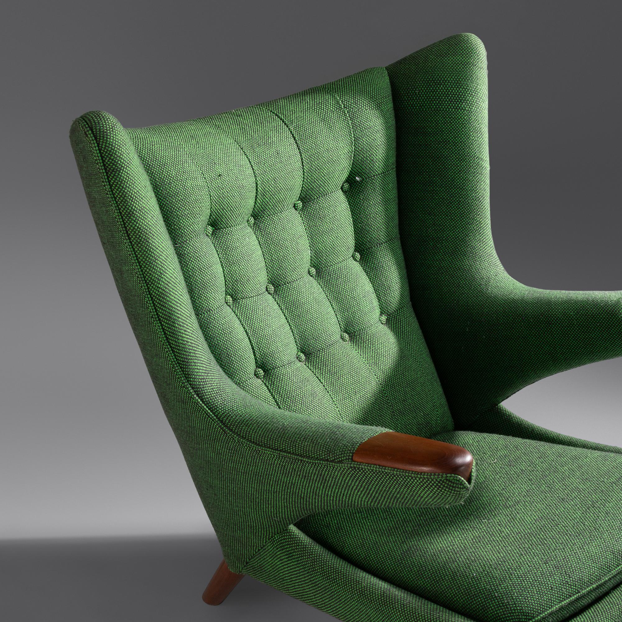 'Papa Bear' Lounge Chair and Ottoman, model AP-19 A. P. Stolen, Denmark