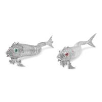 Two Spanish Silver Articulated Fish