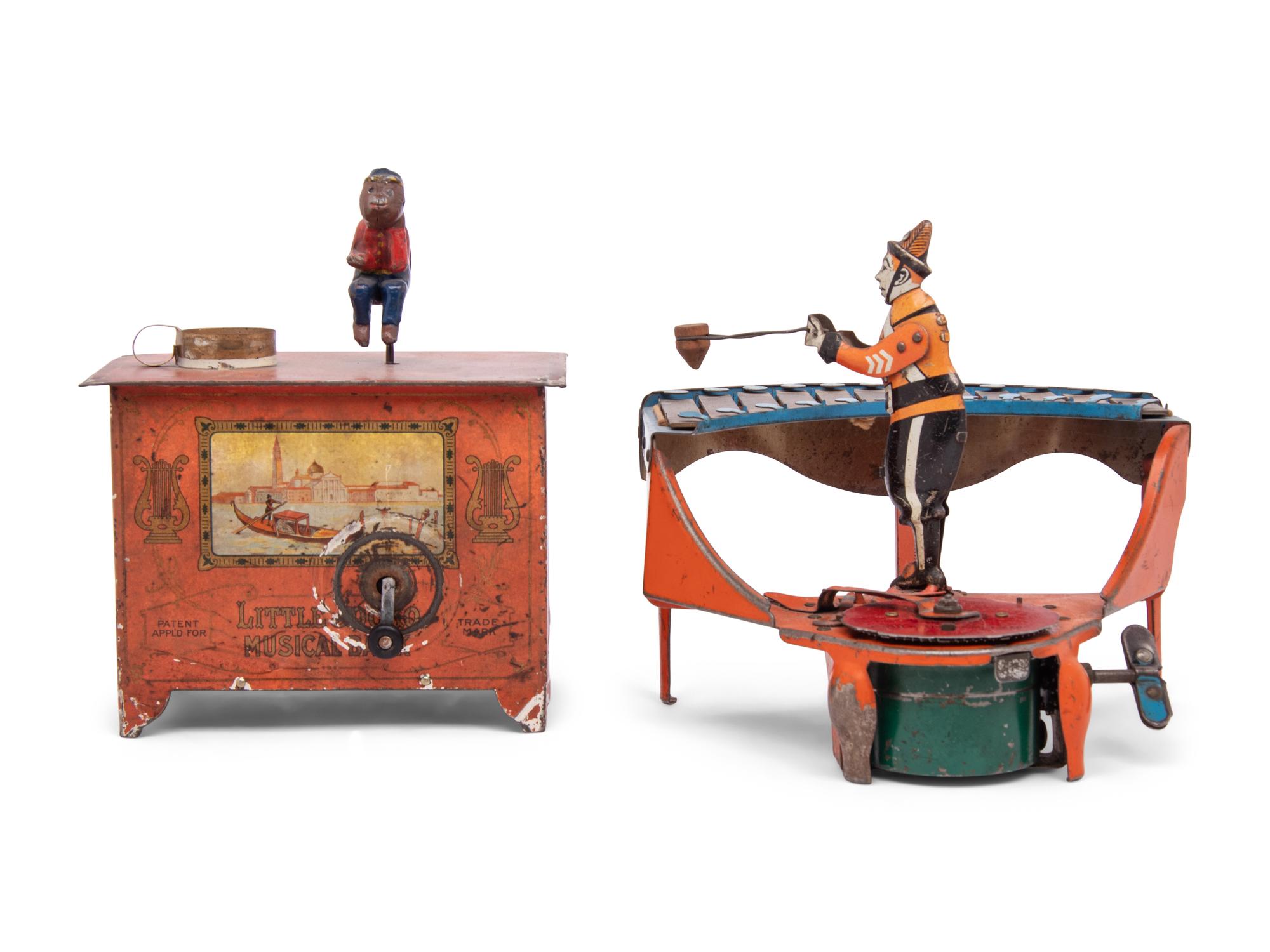 Two Musical Tin Lithograph Toys