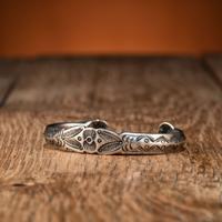 Navajo Heavily Stamped Ingot Cuff Bracelet