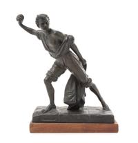 A French Cast Metal Figure Height 11 inches.