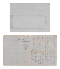 [ENSLAVEMENT]. Slave for hire promissory note and tax document.