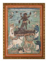An Indian Folk Painting of Kali