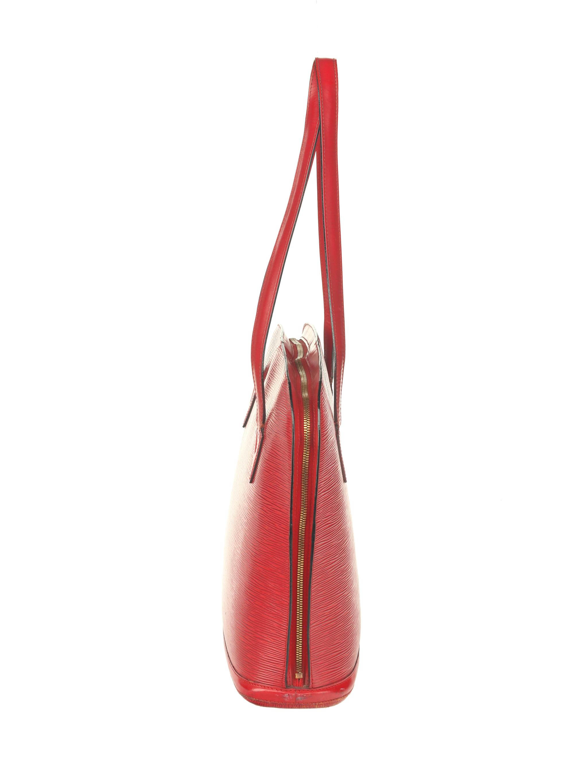 Louis Vuitton, Red Epi Leather Lussac Bag