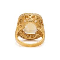 CITRINE AND DIAMOND RING