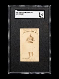 An 1887 Gypsy Queen Cigarettes N175 Tim Keefe Baseball Card (SGC 1) POP 1 In SGC