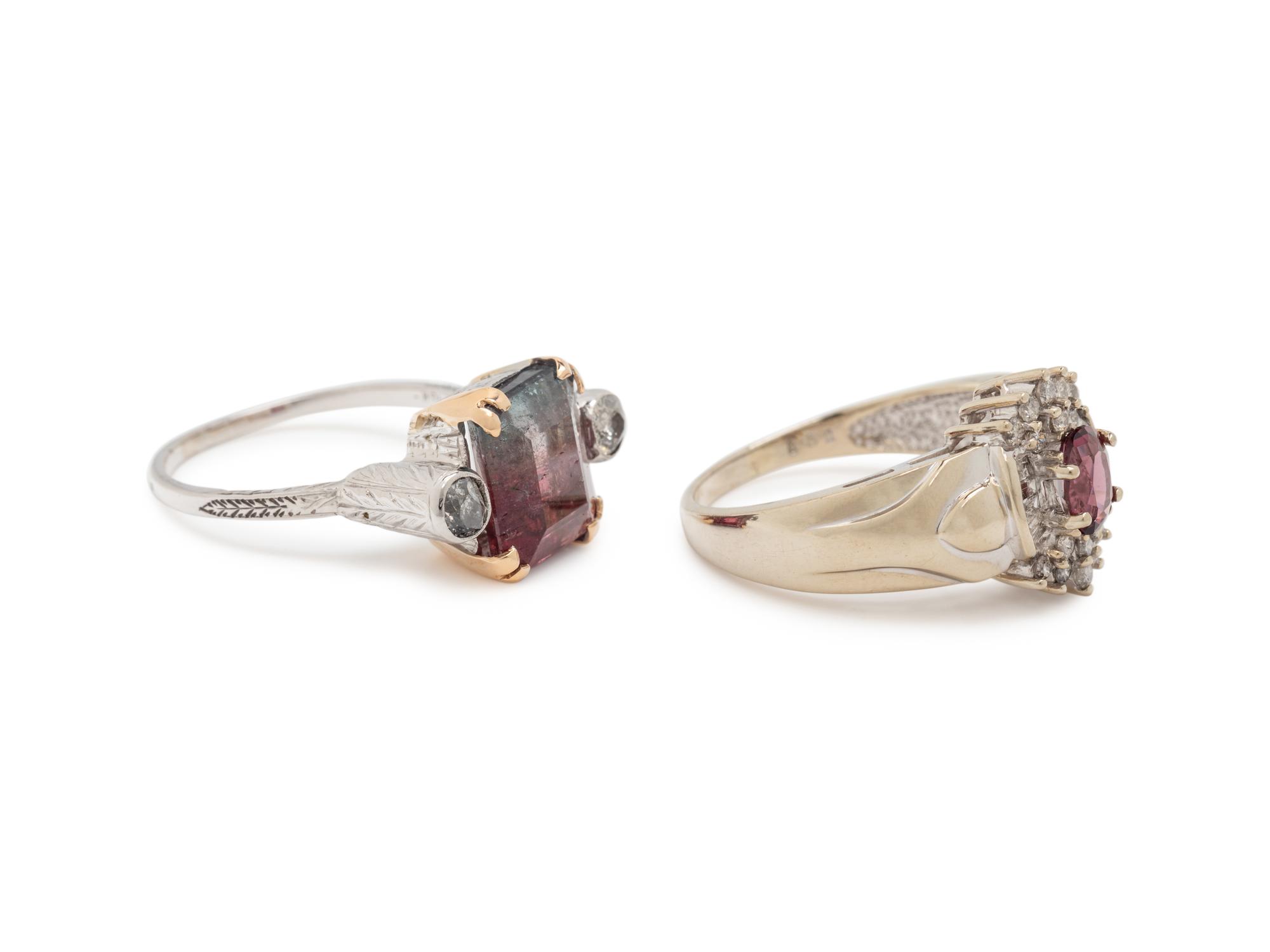COLLECTION OF DIAMOND AND GEMSTONE RINGS