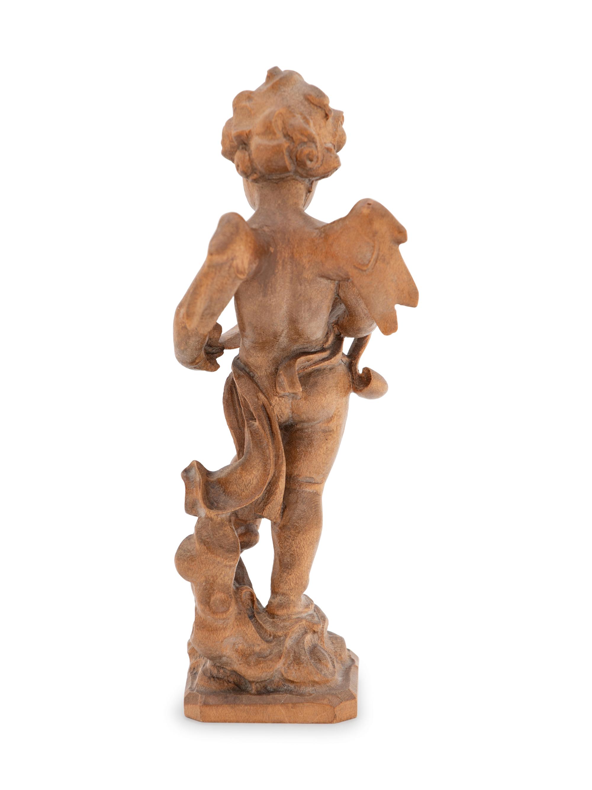 Three Carved Wood Figural Groups