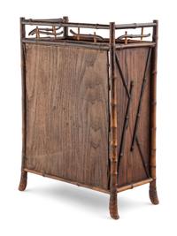 A Chinese Export Metal Mounted Table-Top Display Cabinet