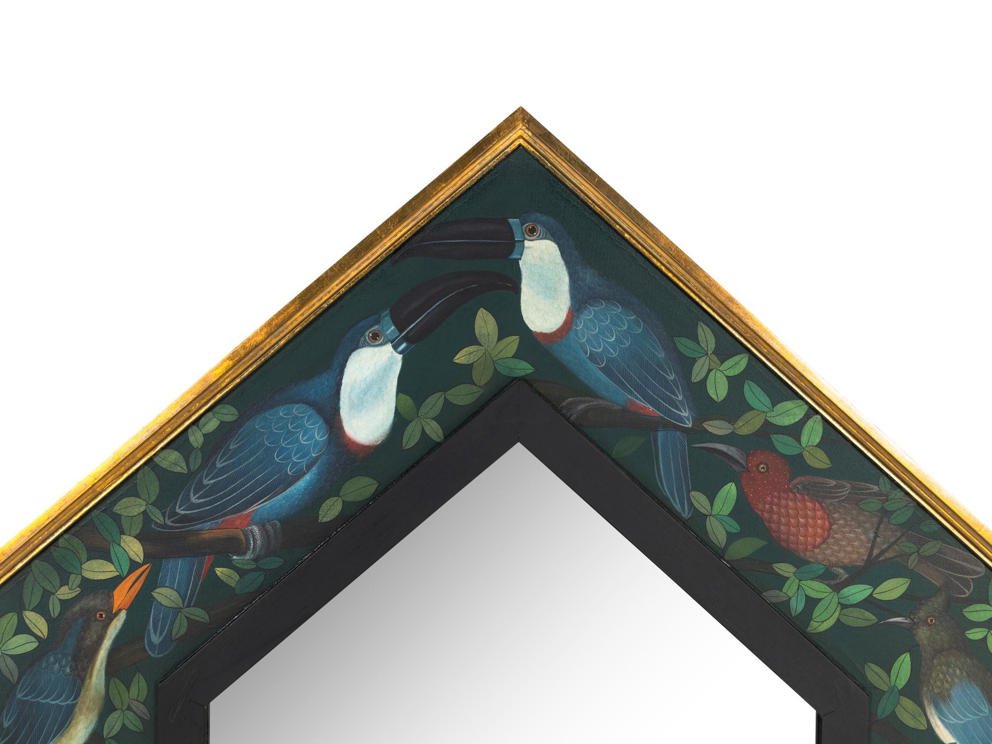 A Paint Decorated Mirror